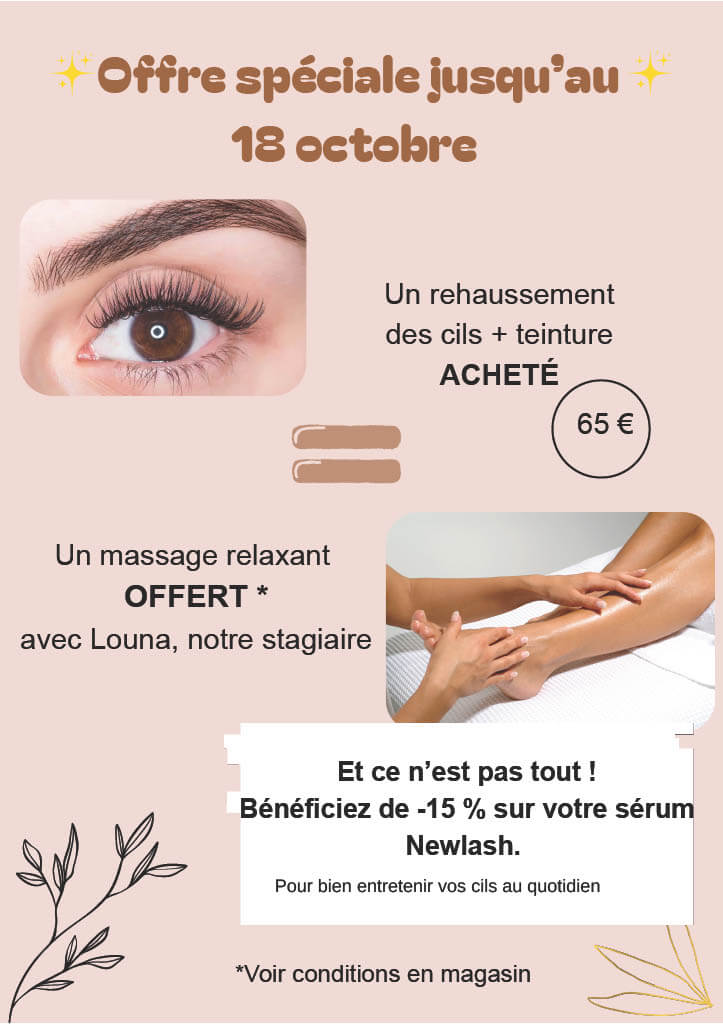 offre speciale rehaussement cils
